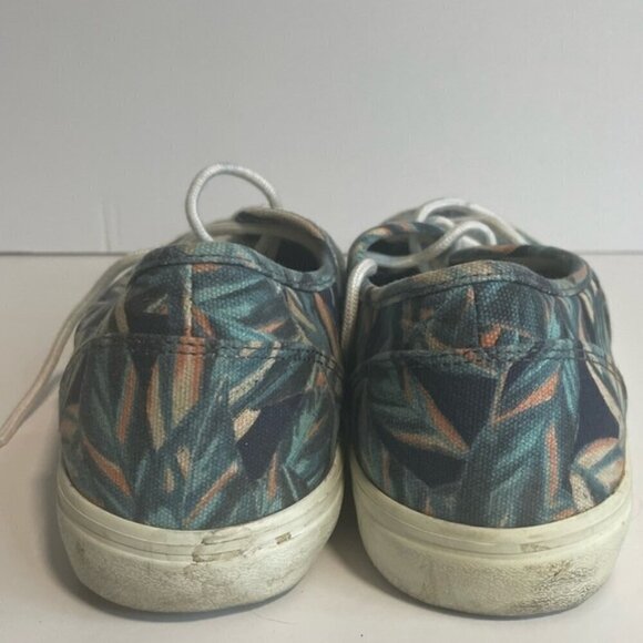 Men’s Leaves Print Canvas Sneaker Shoes - Size 10 - Picture 2 of 7